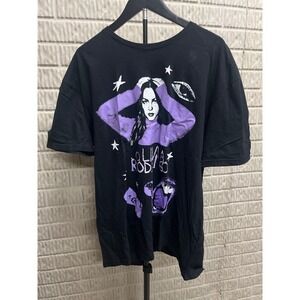 Olivia Rodrigo Black Purple Graphic T-Shirt XL GUTS Tour Merch Pop Music Tee‎